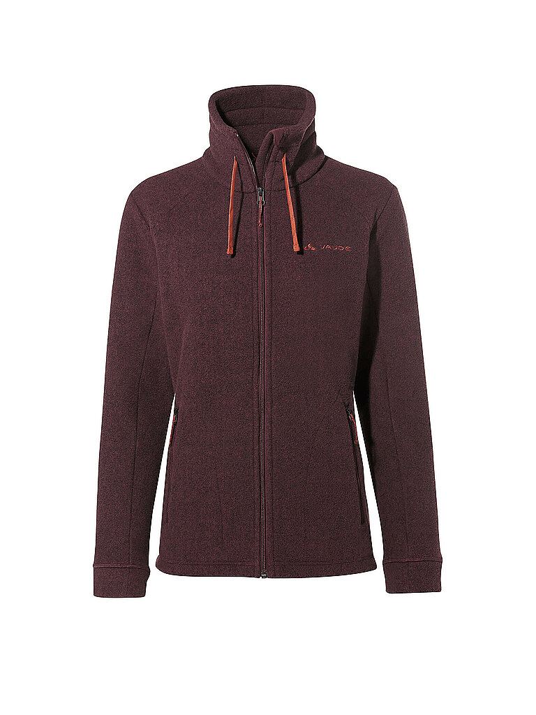 Giacca in pile da donna Skomer rosso scuro 44