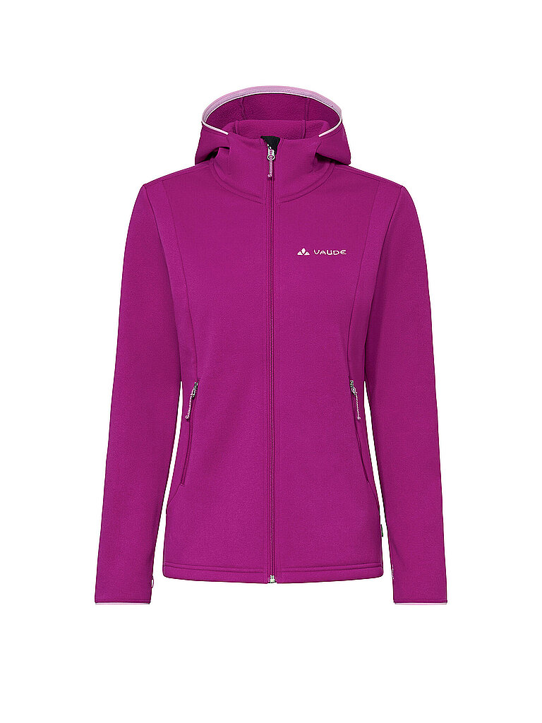 Giacca in pile da turismo da donna Idris Hoodie rosa 38