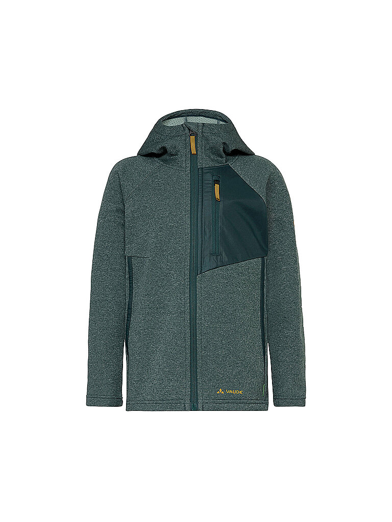 Giacca in pile per bambini Rokua Hoodie verde scuro 146-152