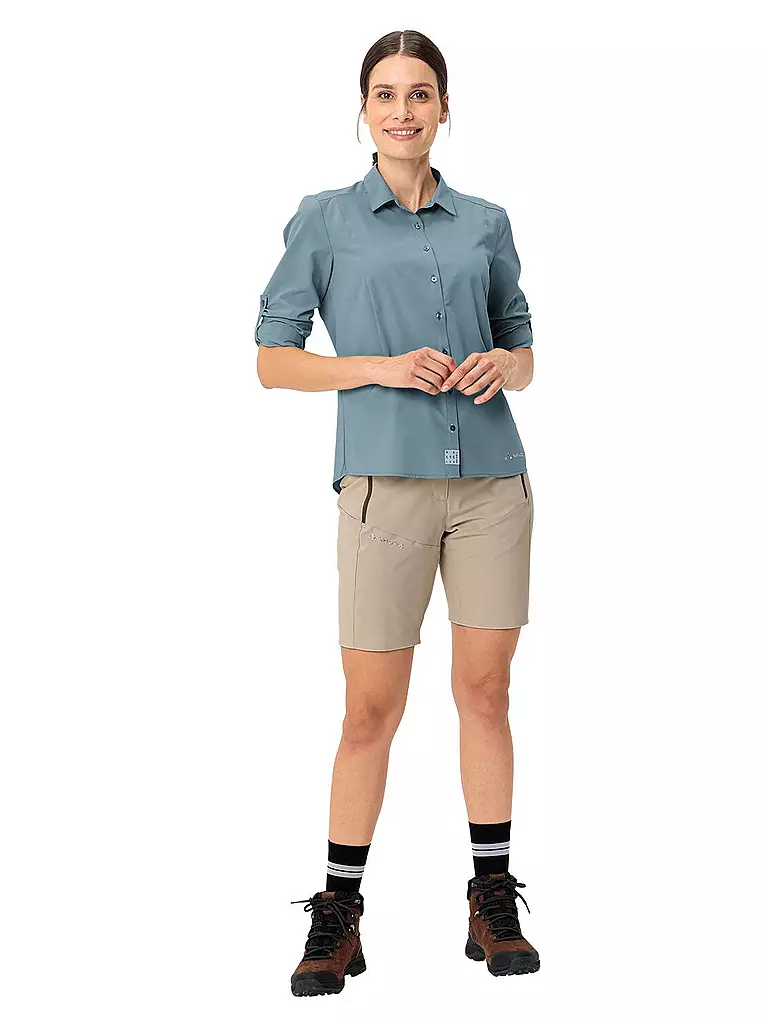 VAUDE | Camicia da donna Rosemoor IV tinta unita | Blu chiaro