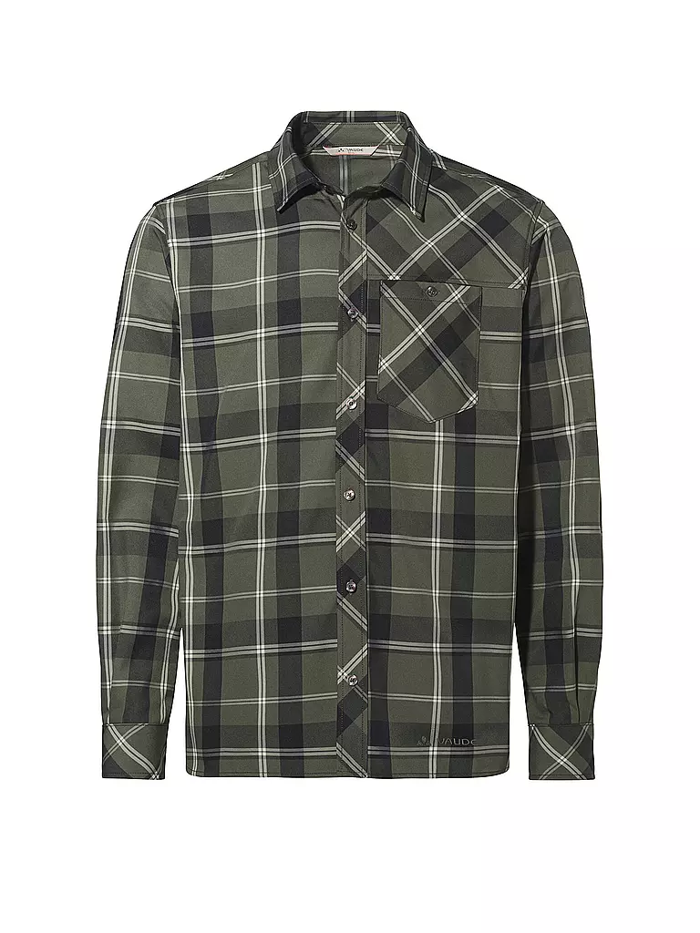VAUDE | Camicia da uomo Neshan IV | Verde scuro