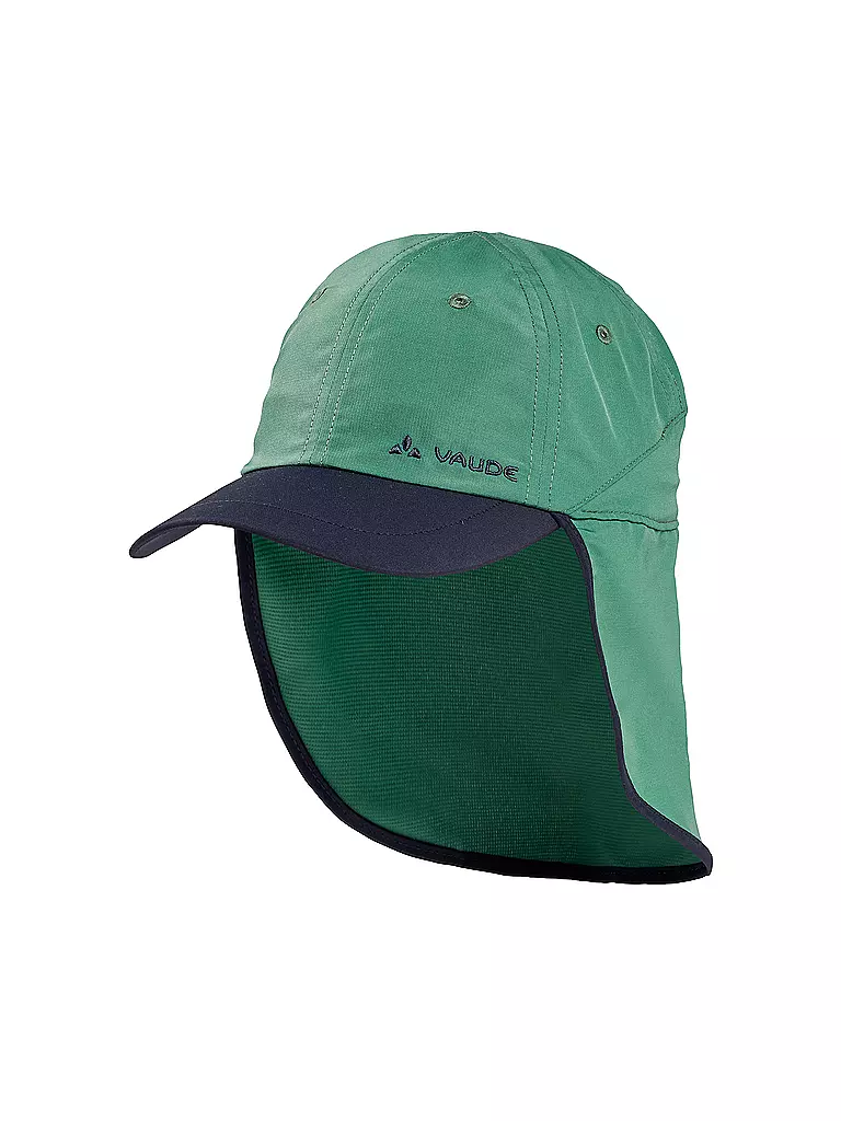 VAUDE | Cappellino per bambini Sahara IV con protezione per il collo | Verde scuro