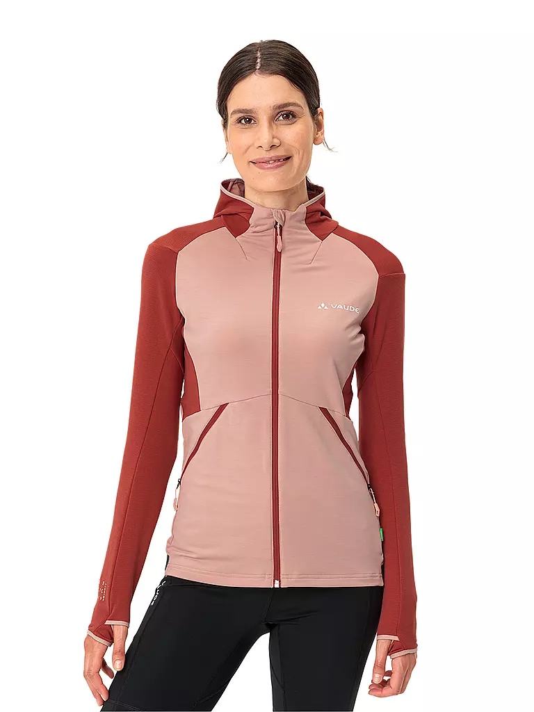 VAUDE | Damen Fleecejacke Scopi Hoodie | Rosa