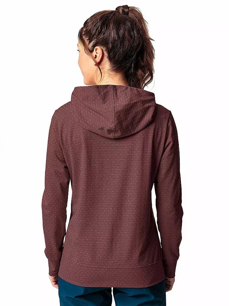 VAUDE | Damen Hoodie Tuenno | Rosso scuro