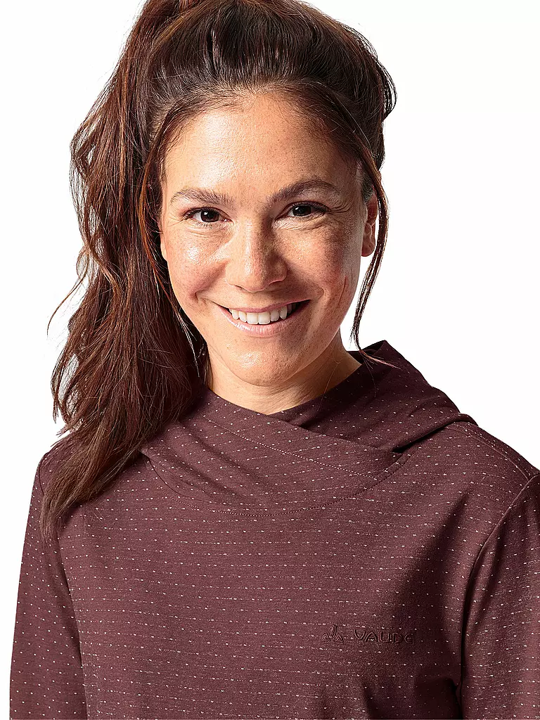 VAUDE | Damen Hoodie Tuenno | Rosso scuro