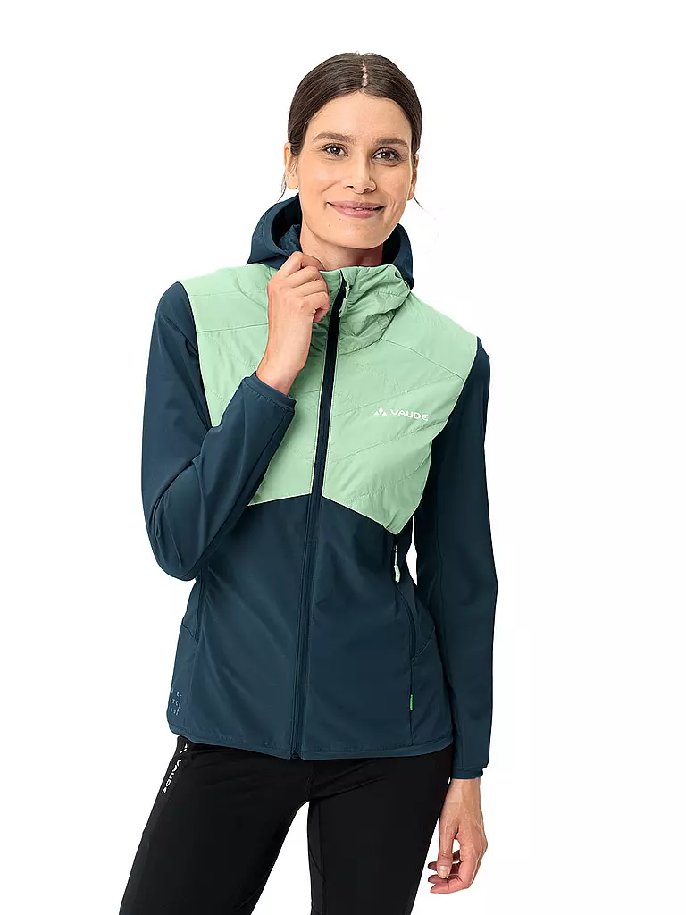 VAUDE | Damen Hybridjacke Brenva Hoodie | Blu scuro