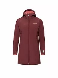 VAUDE | Damen Softshellparka Moena  warm Hoodie | Rosso scuro