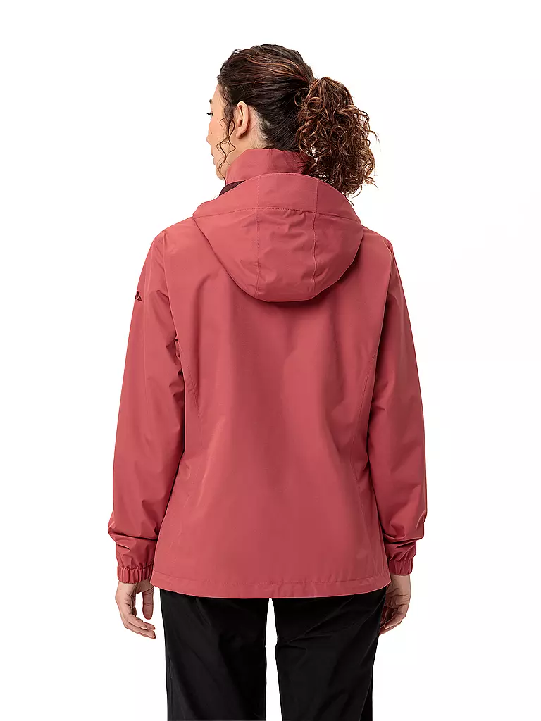 VAUDE | Giacca antipioggia da donna Escape Light 2L con cappuccio | Rosso scuro