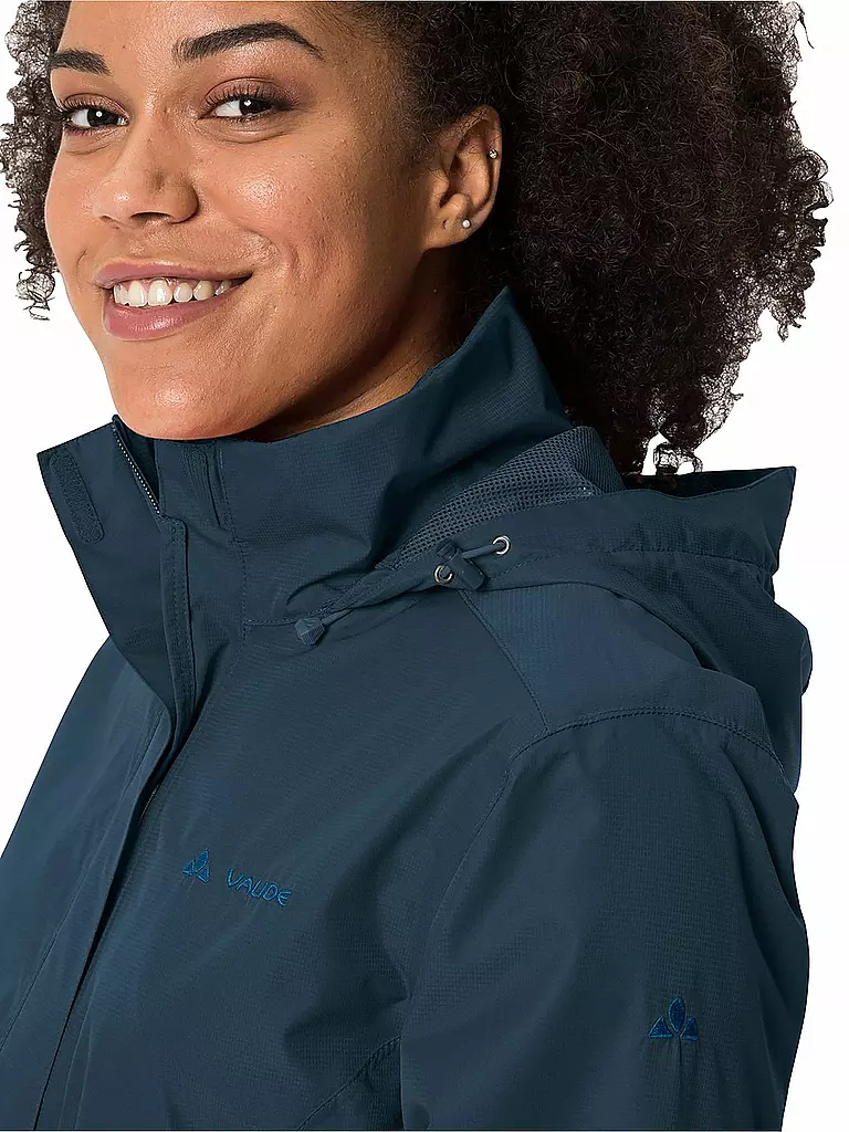 VAUDE | Giacca antipioggia da donna Escape Light 2L con cappuccio | Blu scuro