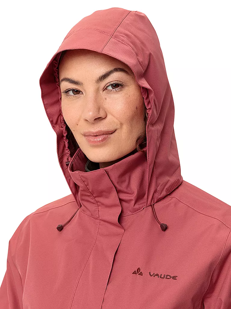VAUDE | Giacca antipioggia da donna Escape Light 2L con cappuccio | Rosso scuro