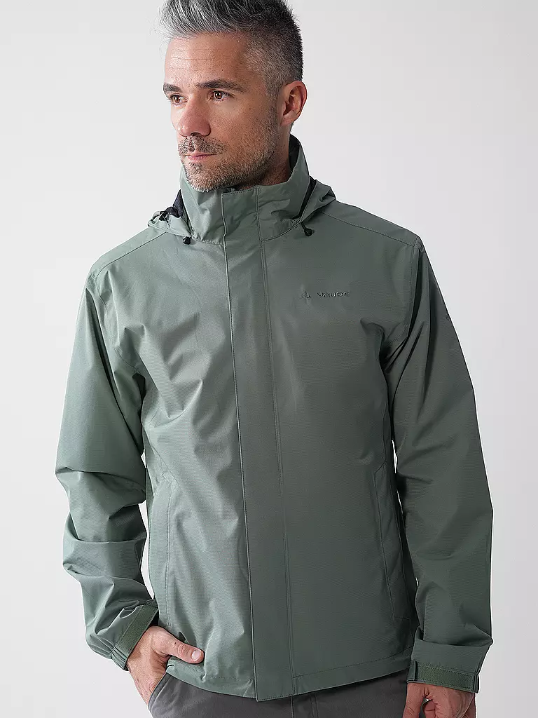 VAUDE | Giacca antipioggia da uomo Escape Light | Verde scuro