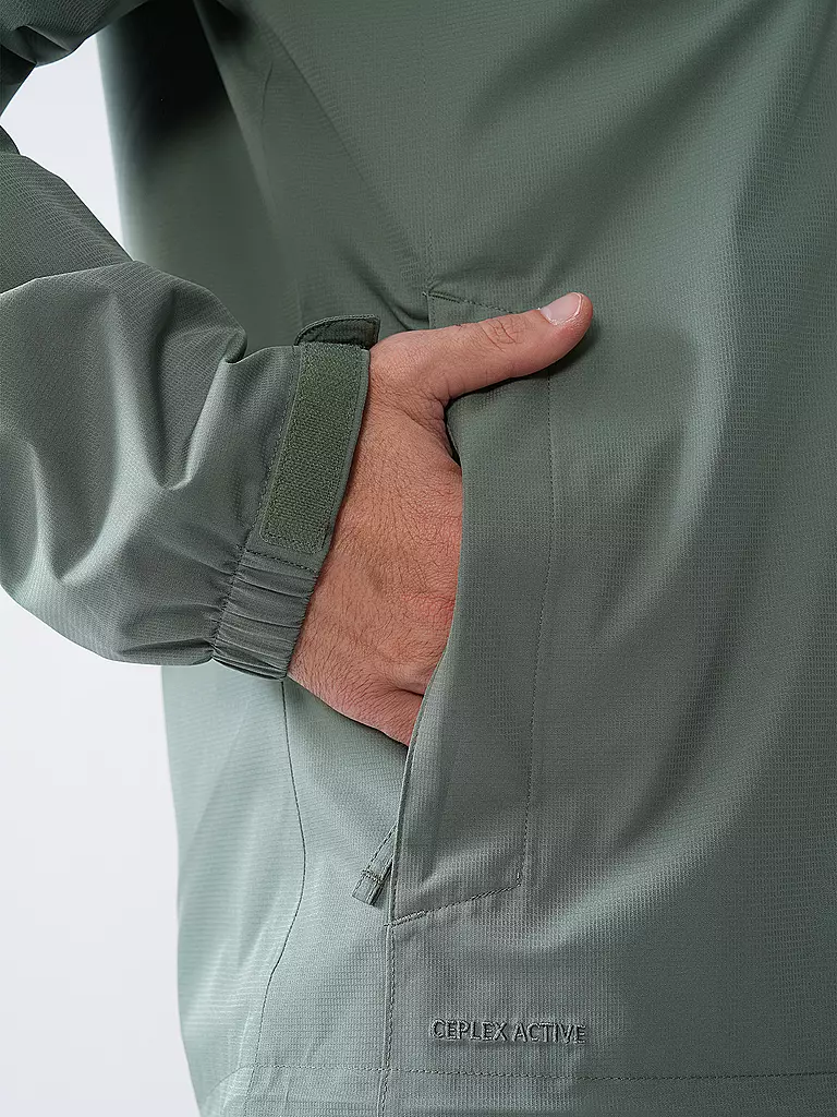 VAUDE | Giacca antipioggia da uomo Escape Light | Verde scuro