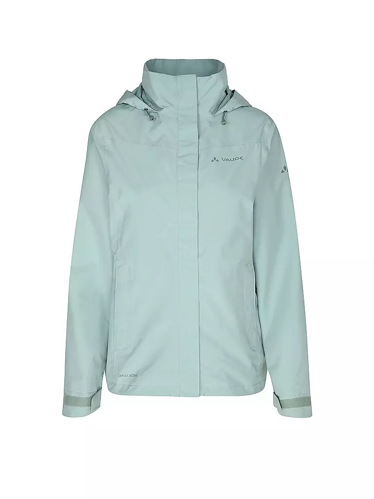 VAUDE | Giacca da trekking da donna Amiata 2L con cappuccio | Verde chiaro