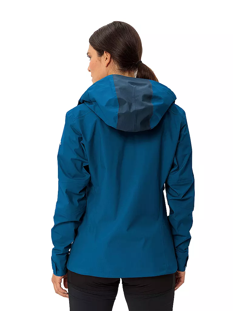 VAUDE | Giacca da trekking da donna Croz Alpine 3L con cappuccio | Blu scuro
