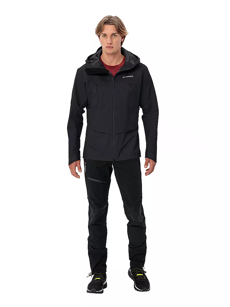 VAUDE | Giacca da trekking da uomo Croz Alpine 3L Hoodie | Nero