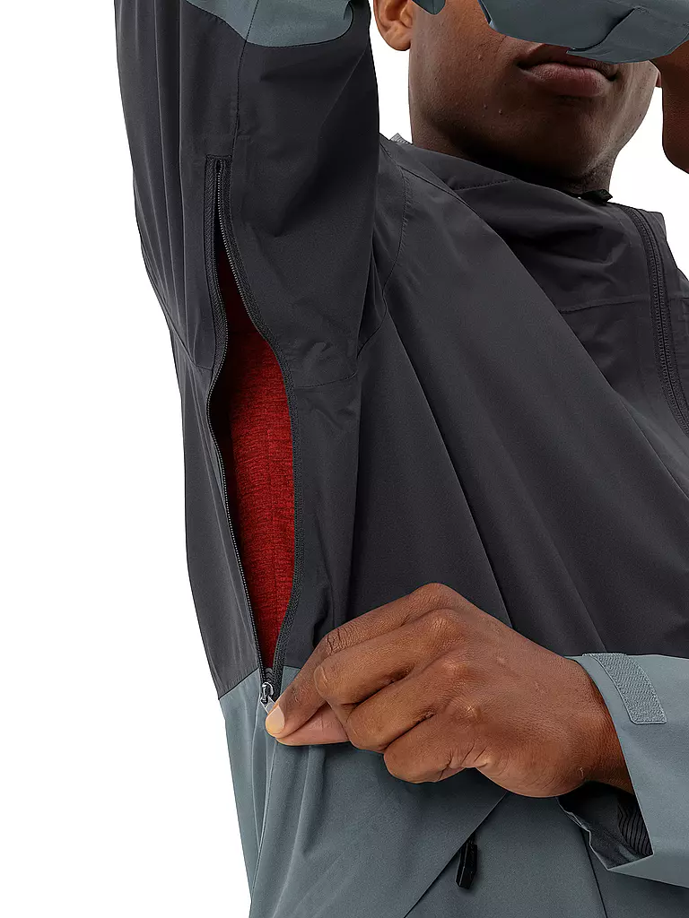 VAUDE | Giacca da trekking da uomo Neyland 2.5L con cappuccio | Nero