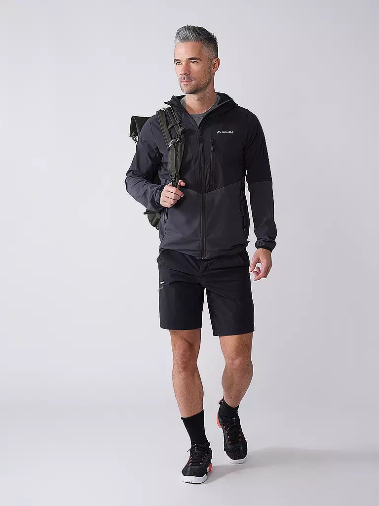 VAUDE | Giacca da trekking da uomo Tekoa con cappuccio | Nero