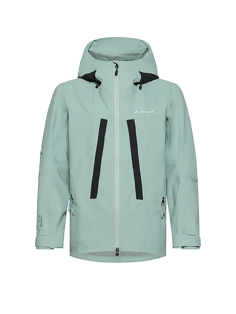 VAUDE | Giacca da turismo da donna Monviso 2,5L con cappuccio | Verde chiaro