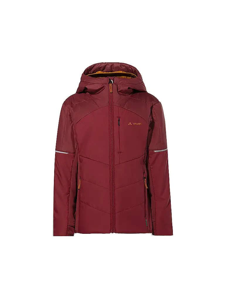VAUDE | Giacca ibrida da bambino Capacida II con cappuccio | Rosso