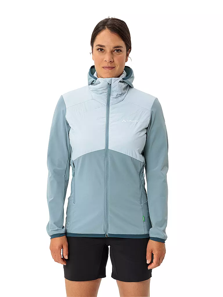 VAUDE | Giacca ibrida da donna Brenva con cappuccio | Blu chiaro
