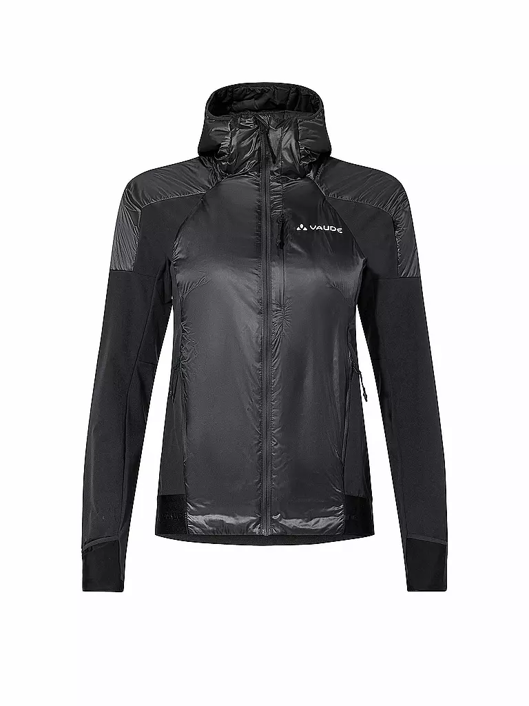 VAUDE | Giacca ibrida da donna Larice con cappuccio | Nero