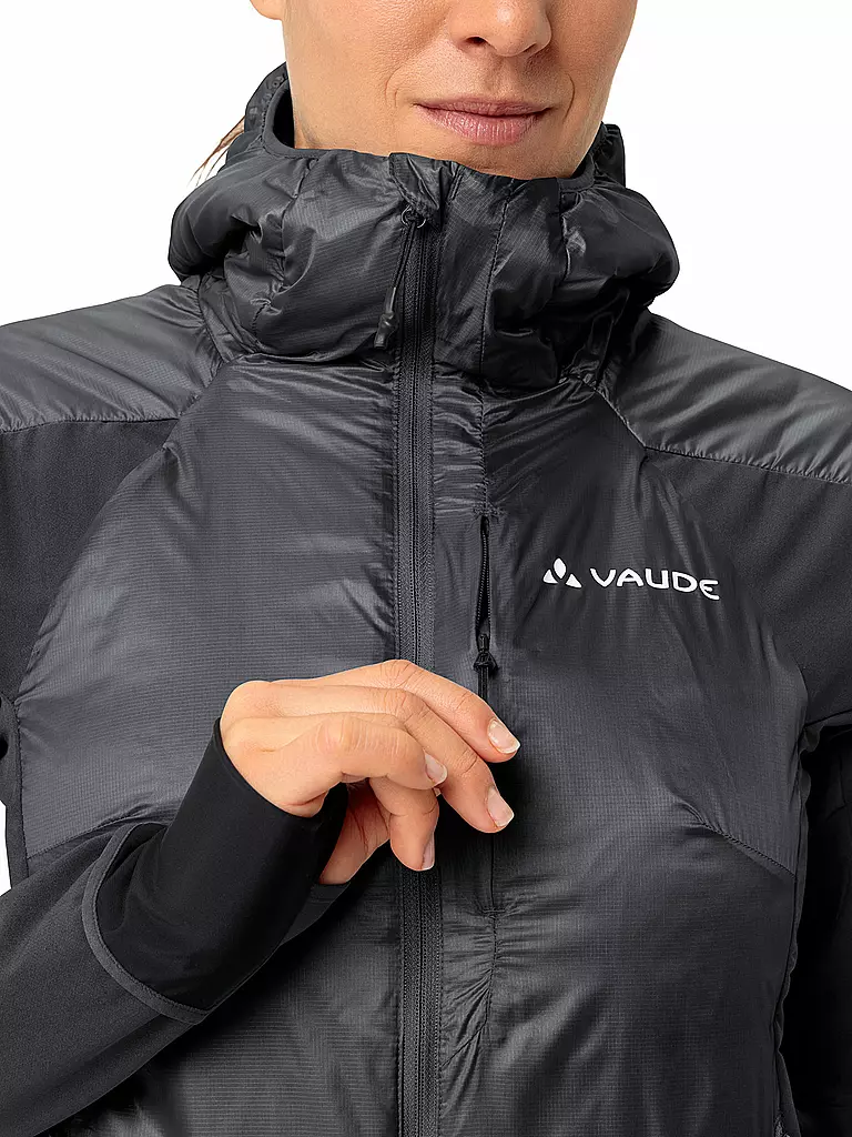 VAUDE | Giacca ibrida da donna Larice con cappuccio | Nero