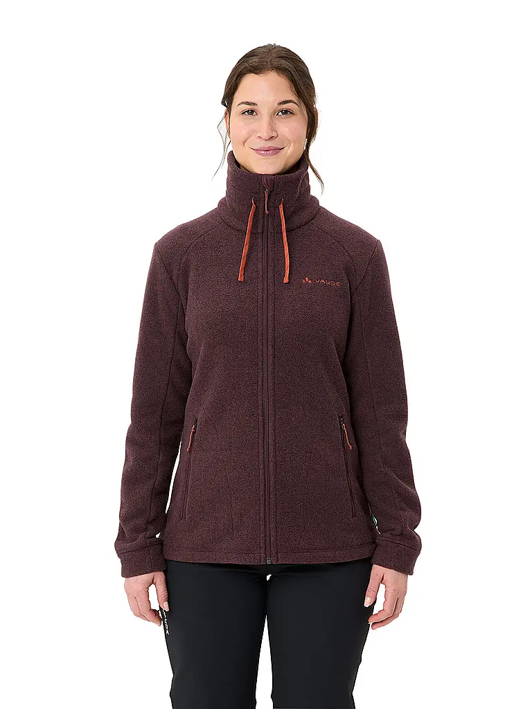 VAUDE | Giacca in pile da donna Skomer | Rosso scuro