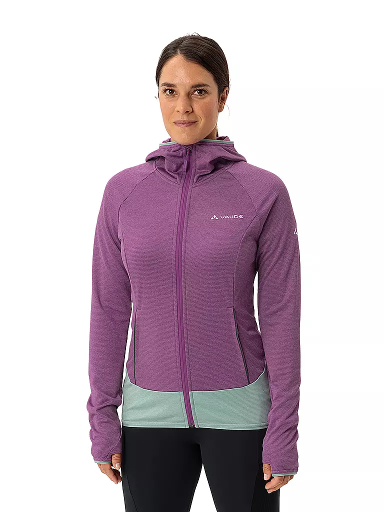 VAUDE | Giacca in pile da donna Tekoa II con cappuccio | Lilla