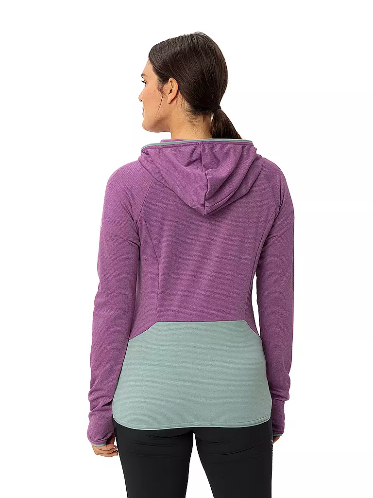 VAUDE | Giacca in pile da donna Tekoa II con cappuccio | Lilla