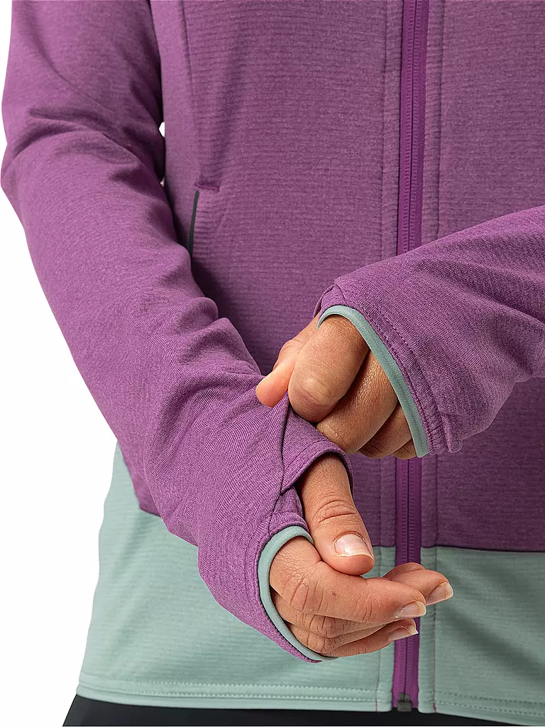 VAUDE | Giacca in pile da donna Tekoa II con cappuccio | Lilla