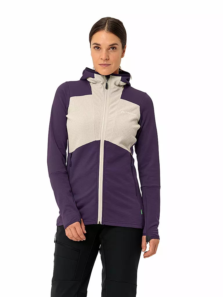 VAUDE | Giacca in pile da turismo da donna Monviso Grid Fleece |