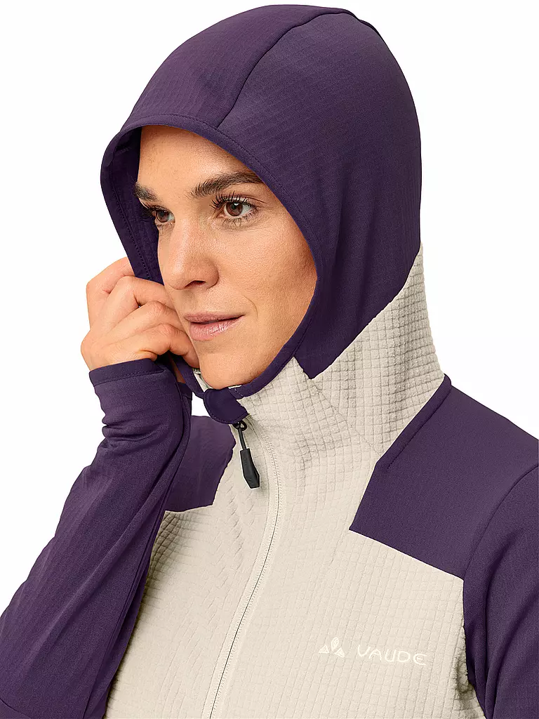 VAUDE | Giacca in pile da turismo da donna Monviso Grid Fleece |