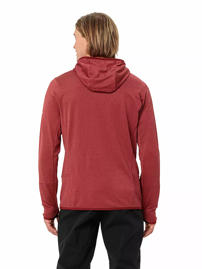 VAUDE | Giacca in pile da uomo Monviso | Rosso scuro