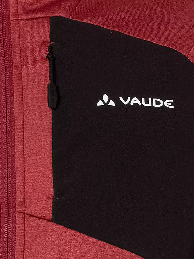 VAUDE | Giacca in pile da uomo Monviso | Rosso scuro
