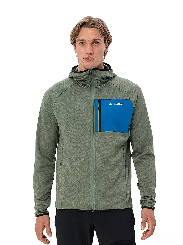 VAUDE | Giacca in pile da uomo Tekoa con cappuccio | Oliva