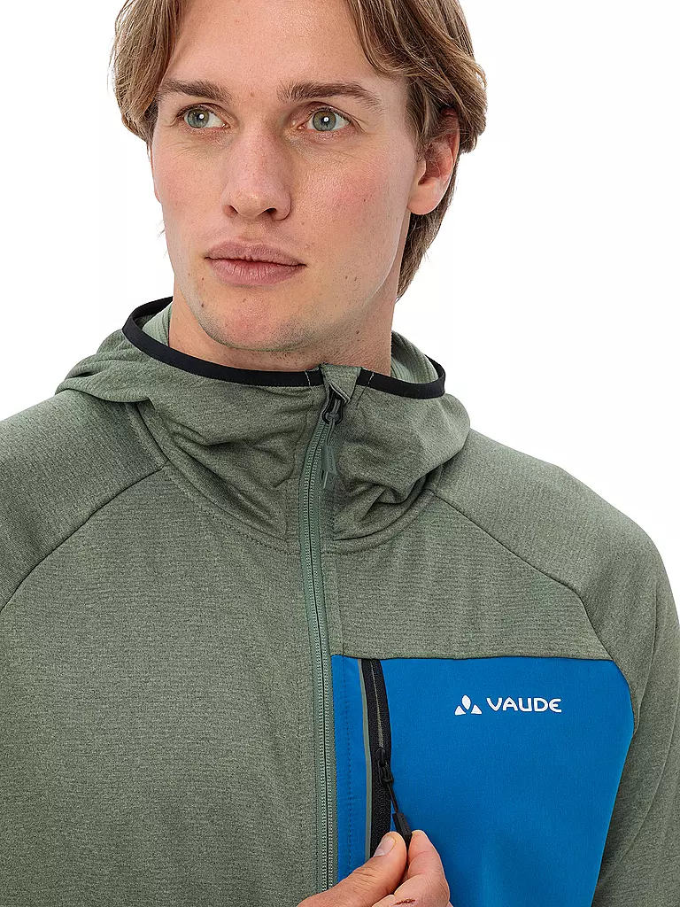 VAUDE | Giacca in pile da uomo Tekoa con cappuccio | Oliva