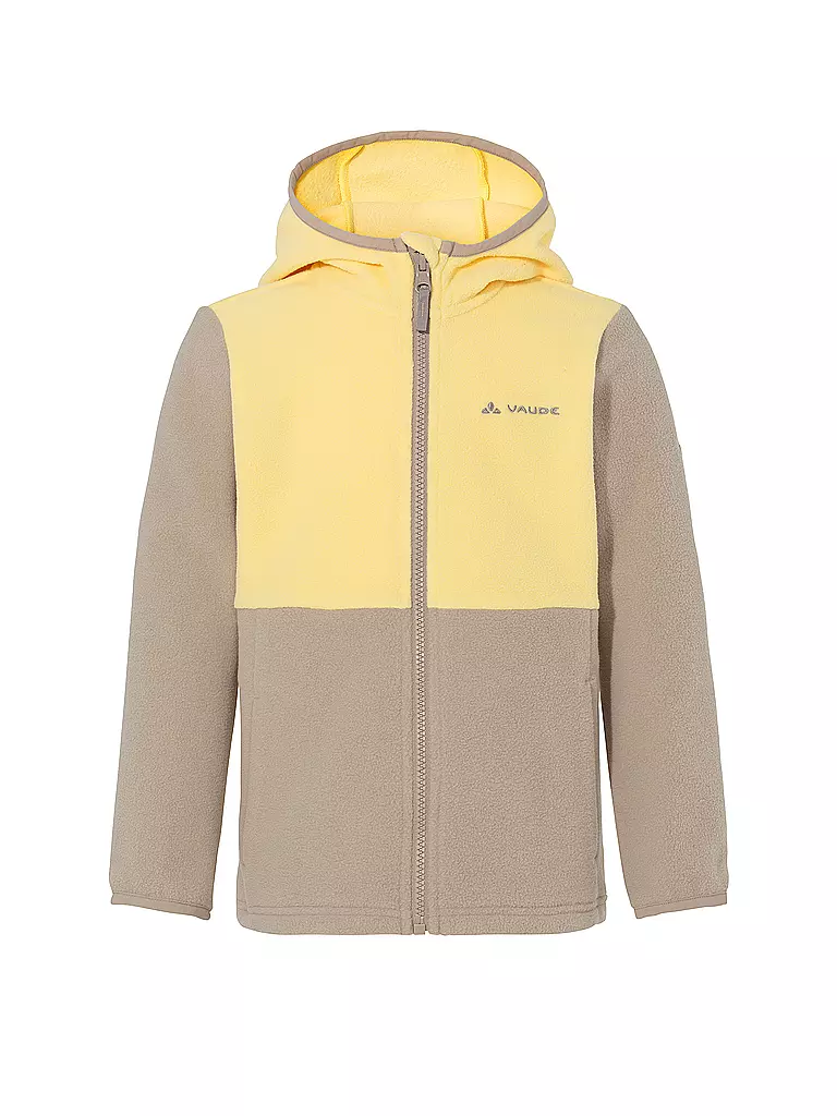 VAUDE | Giacca in pile per bambini Pulex II con cappuccio | Giallo