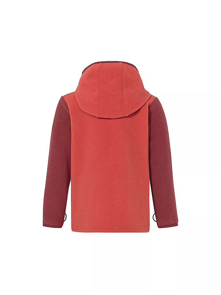 VAUDE | Giacca in pile per bambini Pulex II con cappuccio | Rosso