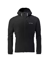 VAUDE | Giacca softshell da uomo Larice con cappuccio | Nero