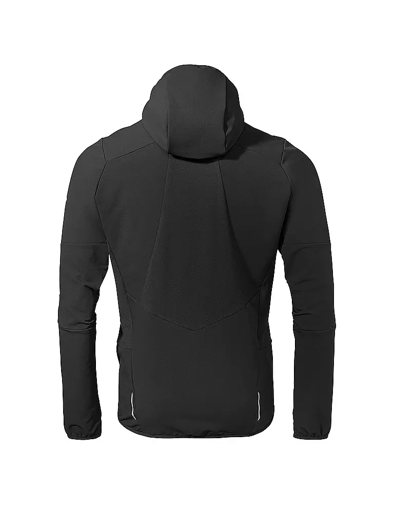 VAUDE | Giacca softshell da uomo Larice con cappuccio | Nero