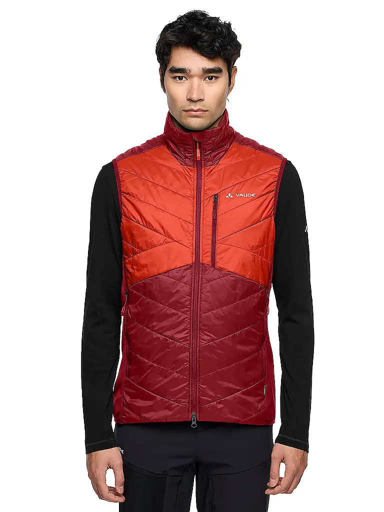VAUDE | Gilet isolante da uomo Sesvenna | Rosso scuro