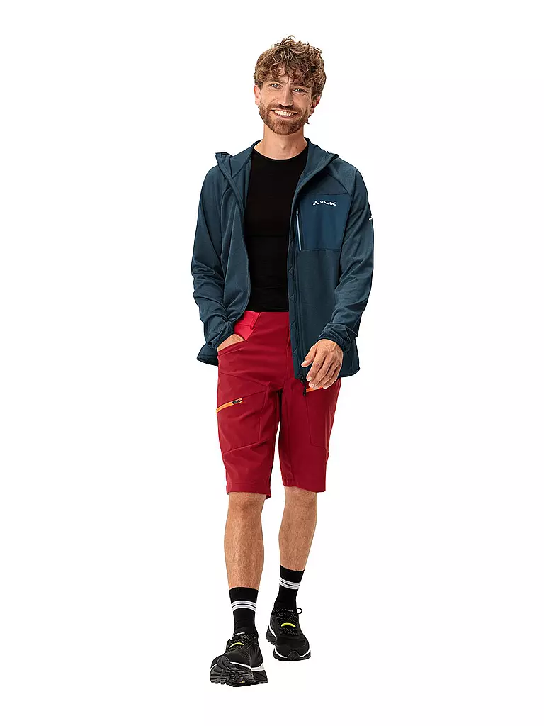VAUDE | Herren Fleecejacke Tekoa Hoodie | Blu scuro