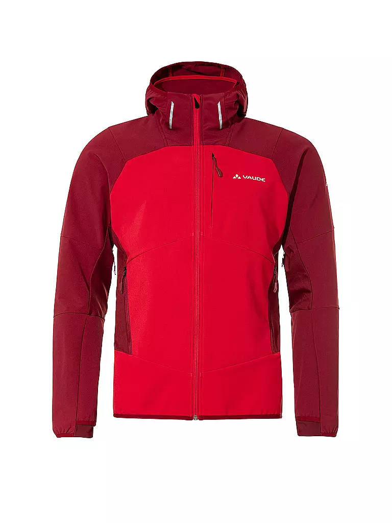 VAUDE | Herren Softshelljacke Larice  Hoodie | Rosso scuro