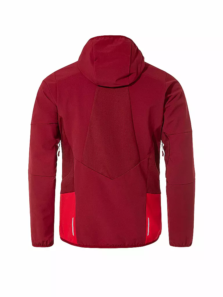 VAUDE | Herren Softshelljacke Larice  Hoodie | Rosso scuro