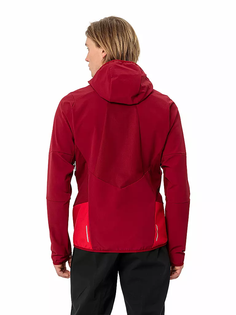 VAUDE | Herren Softshelljacke Larice  Hoodie | Rosso scuro