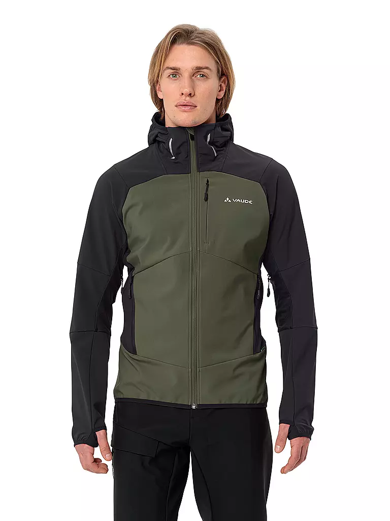 VAUDE | Herren Softshelljacke Larice  Hoodie | Oliva