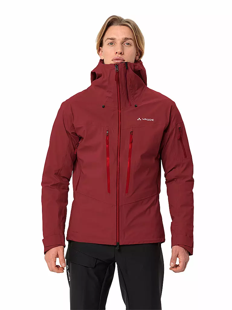 VAUDE | Herren Tourenjacke Monviso 3L | Rosso scuro