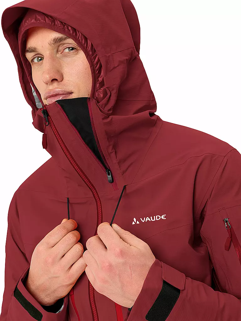 VAUDE | Herren Tourenjacke Monviso 3L | Rosso scuro