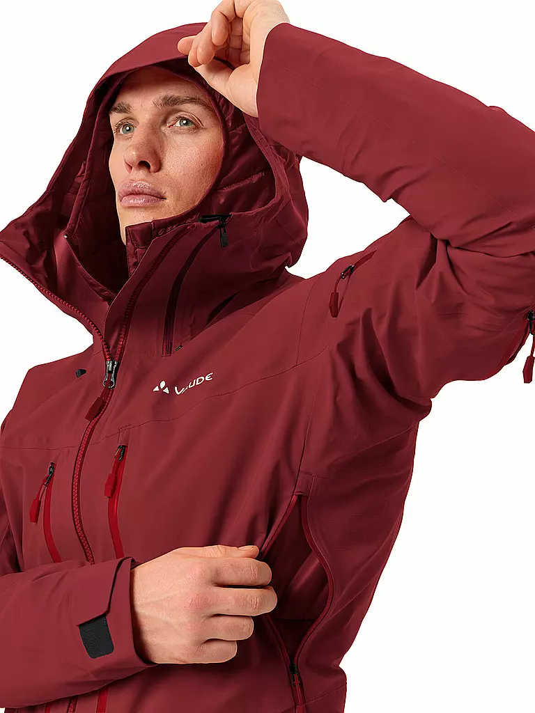 VAUDE | Herren Tourenjacke Monviso 3L | Rosso scuro