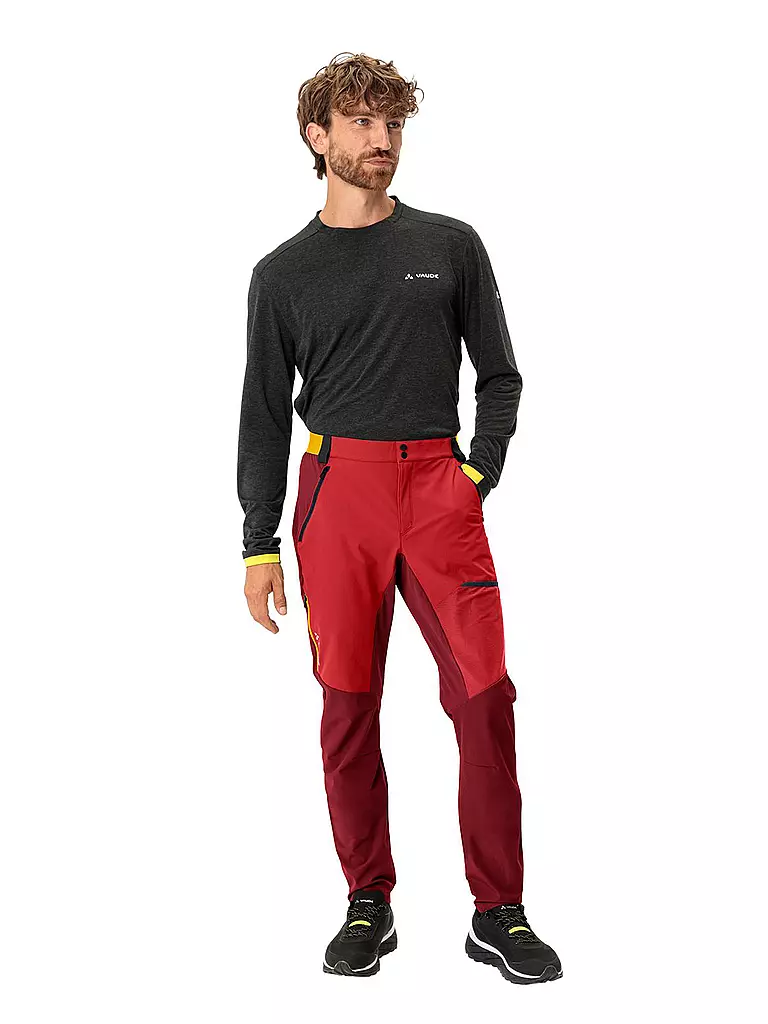 VAUDE | Herren Wanderhose Scopi | Rosso scuro